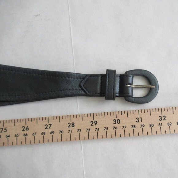 Y2K Vintage Genuine Leather Belt size S Gray Made in the USA